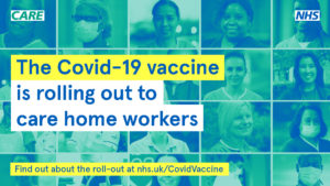 The Covid-19 vaccine is rolling out to care home workers. Find out about the roll-out at nhs.uk/CovidVaccine