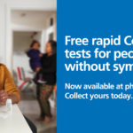 Free rapid Covid-19 tests for people without symptoms. Now available at Cranbrook Pharmacy. Collect your today.